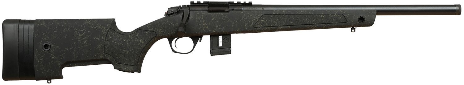 Bergara BMR009 Rimfire Rifle 22M 10+1 Adjustable LOP Black/Grey 18" - Bergara - 22 Magnum
