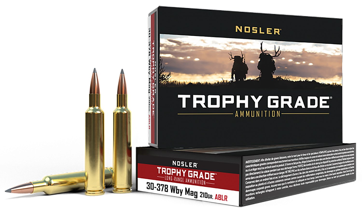 Nosler Trophy Grade Long Range 30-378 Weatherby Magnum 210 gr 20 Rounds - Nosler - 30-378 Wthby Mag