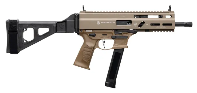 Grand Power Stribog SP9A3G 9mm 30Rd 8in FDE Brace