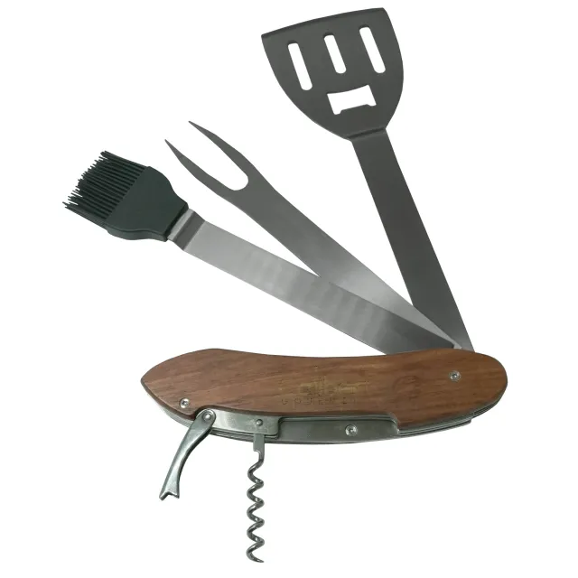 Caliber Gourmet BBQ 5-in-1 Multi-Tool Portable Stainless Steel - Caliber Gourmet
