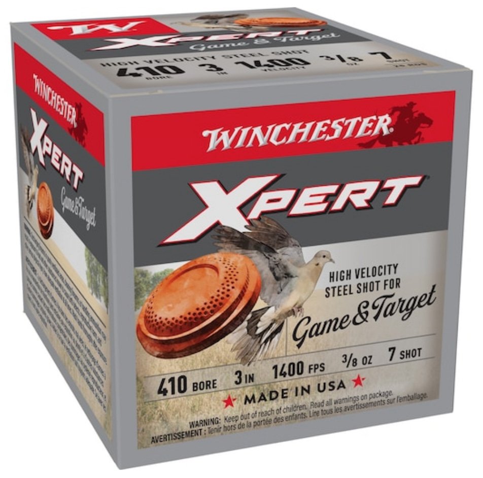 Winchester Xpert Steel Game & Target Load 410 ga. 3 in. 3/8 oz. 7 Shot Steel 25 rd. - Winchester - 410 Bore