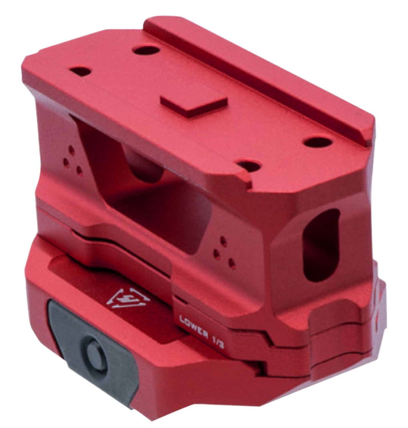 Strike Industries SI-T1 Riser Mount Red Anodized 1 In 6061-T6 Aluminum - Strike Industries - T1 RISER MOUNT