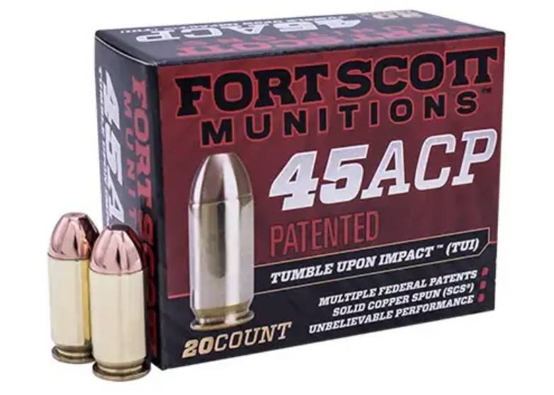 Fort Scott Munitions 450180SCV Tumble Upon Impact (TUI) 45ACP 180gr... - Fort Scott Munitions - 45 ACP