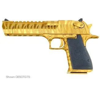 Magnum Research Desert Eagle 44 Magnum 6" Titanium Gold Tiger Stripes Semi-Auto