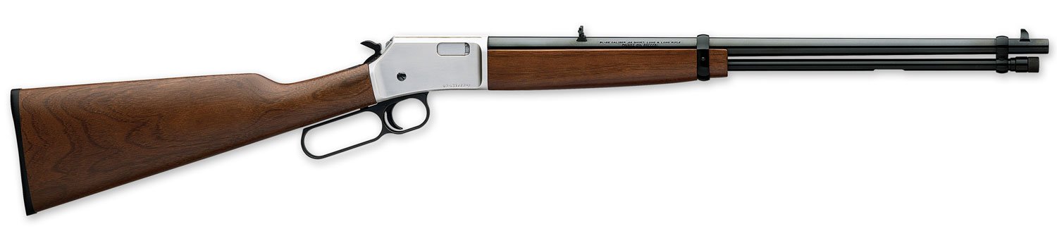 Browning BL-22 FLD 22 Long Rifle 20 in Satin Nickel 15+1 Lever Action - Browning - 22 LR