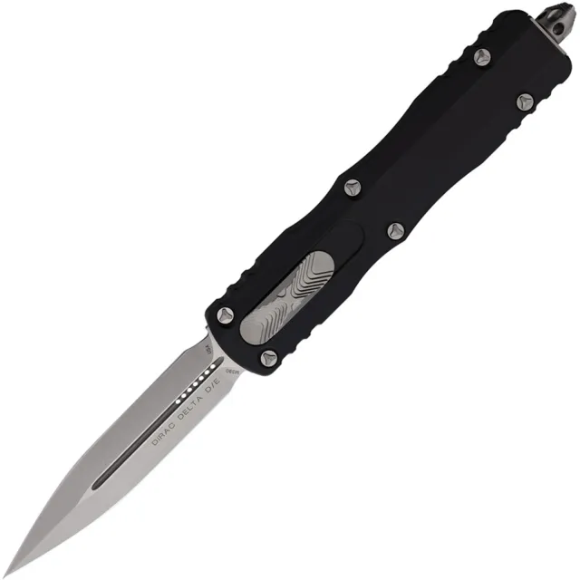 Microtech Dirac Delta 227-10 3.79 In D/E Stonewash BLK ALU Handle - MICROTECH for sale at Iron and Lace