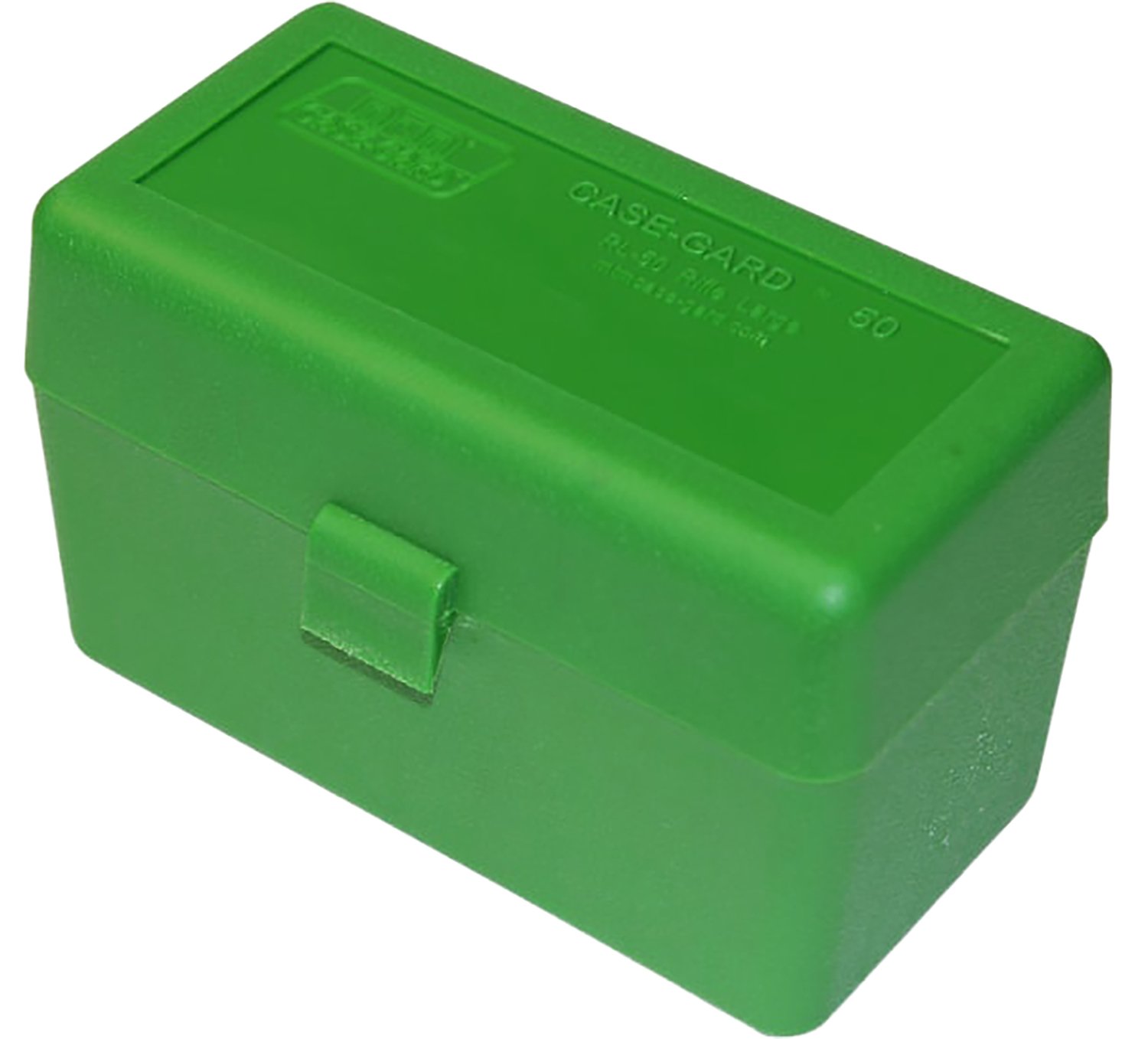 MTM Case-Gard RL5010 Ammo Box 50 Rounds Green Polypropylene Flip-Top - MTM Case-Gard