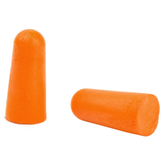 WALKER'S GAME EAR 7 Pairs Orange Foam Plugs with Black Alum Carry Canister - Walker's