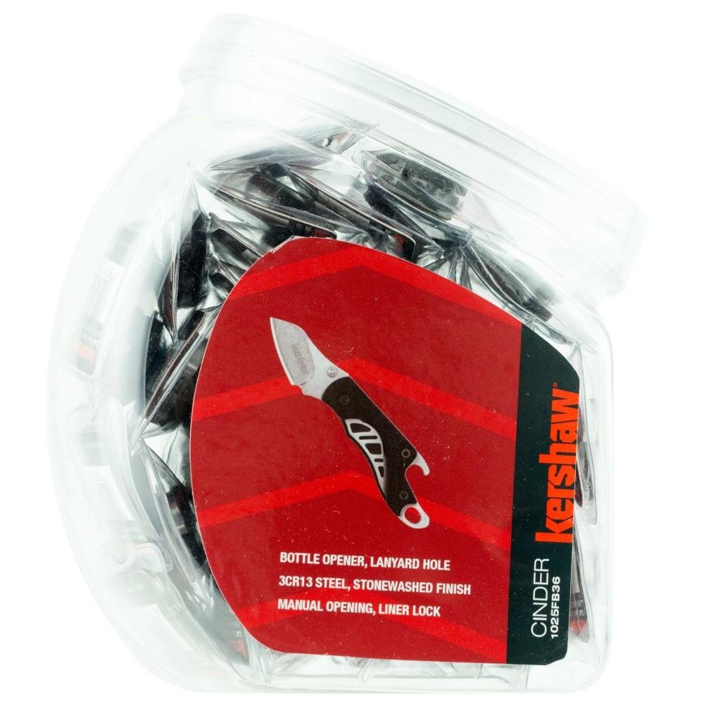 Kershaw 1025FB36 Cinder Folding Knife 1.4" Blade 36pc Fishbowl Kit - Kershaw