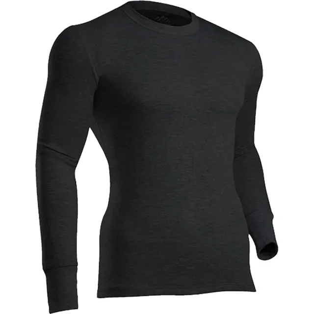 ColdPruf 75ABKMD Platinum II Crew Black Medium 70% Polyester 30% Wool - ColdPruf