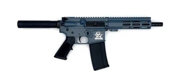 Buy GLFA GL15223PBLU 223 Wylde AR15 Pistol 7.5" Blue Titanium 30rd Mag online