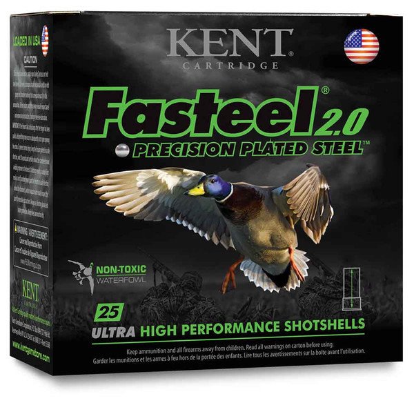 Buy Kent Cartridge Fasteel 2.0 12 Gauge 3 in 1.25 oz #3 25 Rounds online