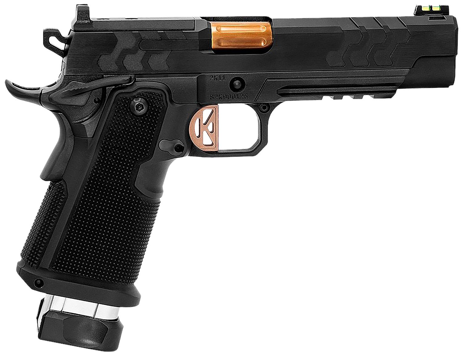 Kimber 2K11 Pistol .45 Auto 13+1 Optic Ready Black DLC 5" FiberLo Sights - Kimber Manufacturing, Inc. - 45 ACP