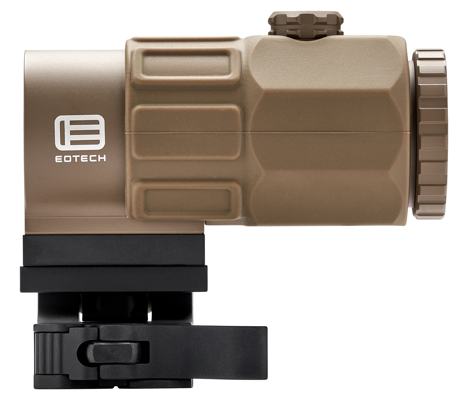 EOTech G45.STSTAN Magnifier, Tan, Fog-Resistant Optics, 2.6" Eye Relief, 4.4 Degree View, Shift Side Mount - EOTech