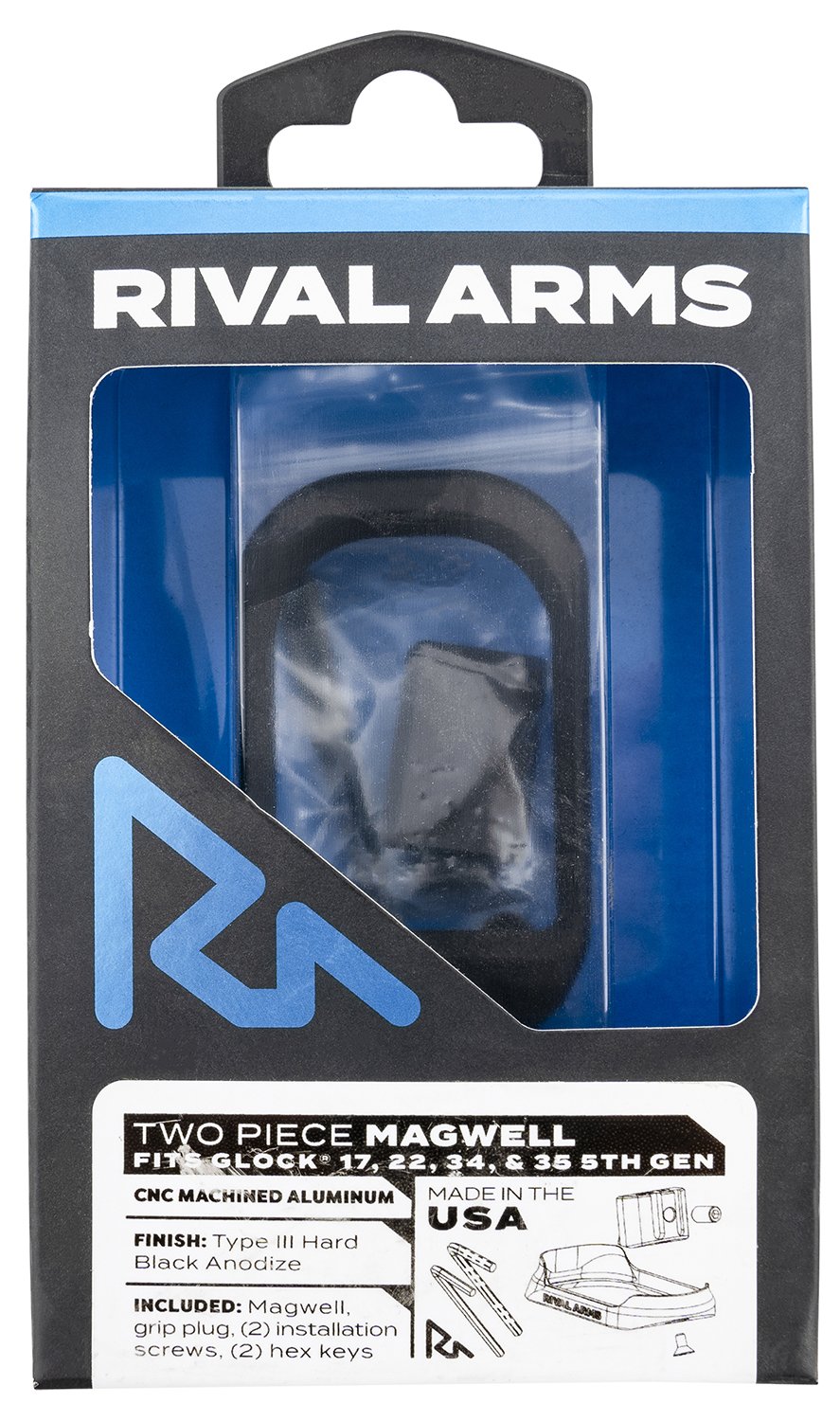 Buy Rival Arms RARA70G121A Black Anodized Aluminum Magwell Gen5 Glock 17/22/34/35 online