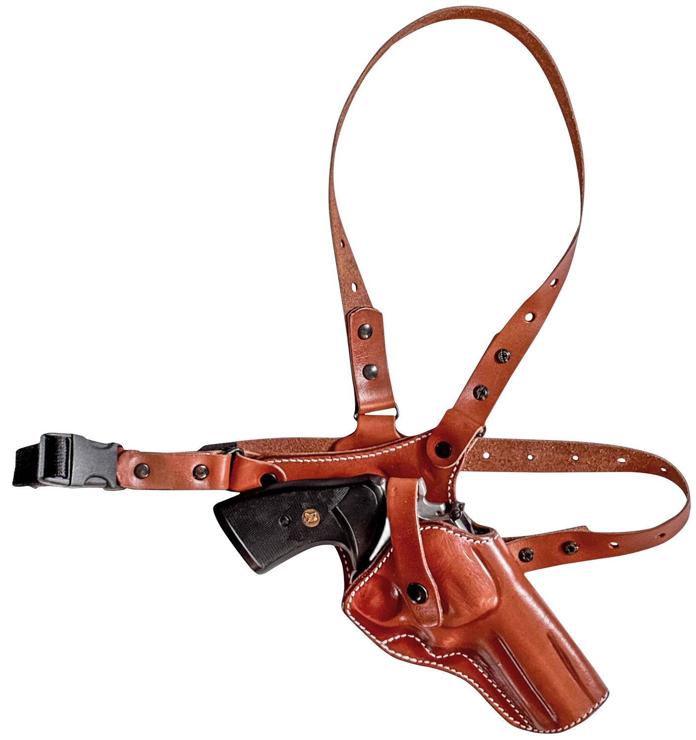 1791 Gunleather PFC-RV2-CBR-R S&W K&L Frame RH Brown Shoulder Holster - 1791 Gunleather