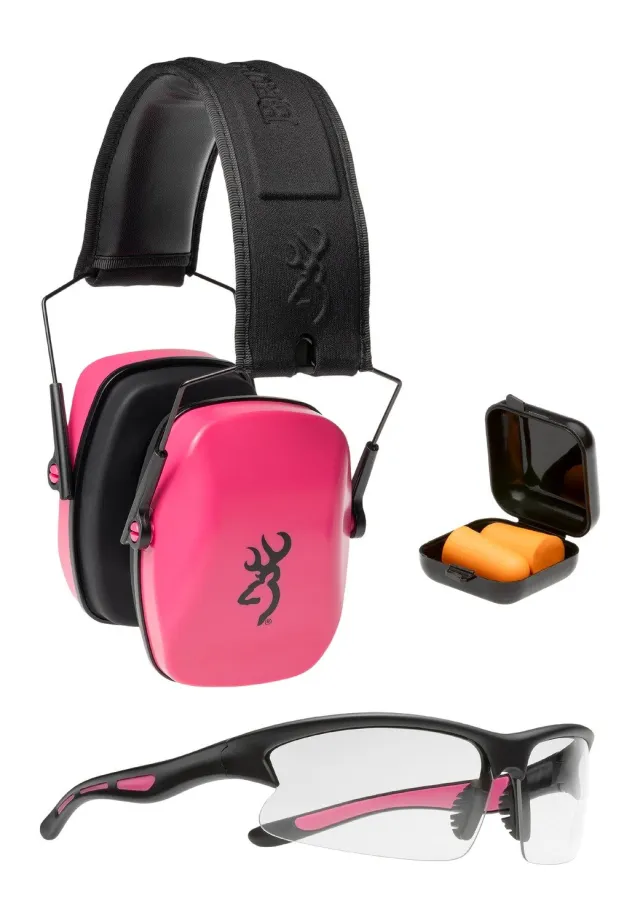 Buy Browning 126410 BRO Range Kit for Her - Pink Ear & Eye Protection Set online