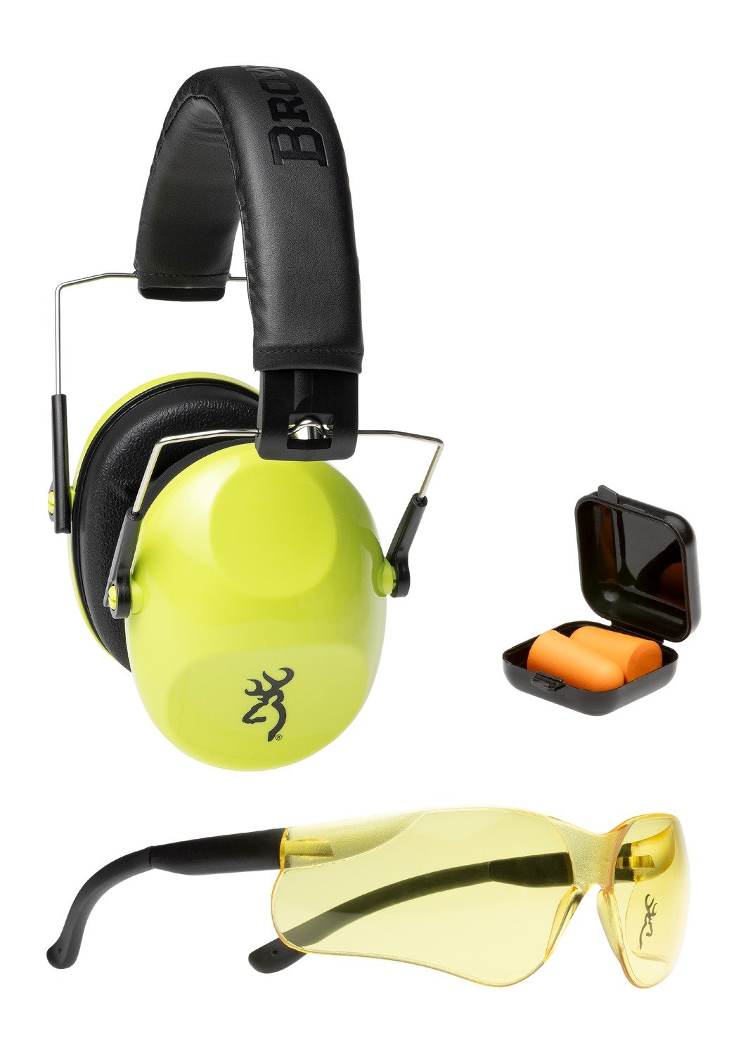Browning 126420 Range Kit Junior Shooting Glasses and Hearing Protection - Browning