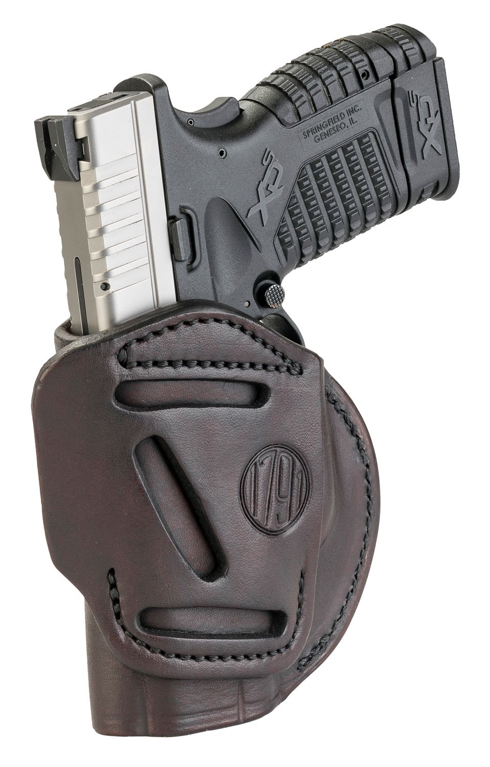1791 Gunleather 4WH4SBRR 4-Way IWB/OWB Size 04 Signature Brown Leather... - 1791 Gunleather