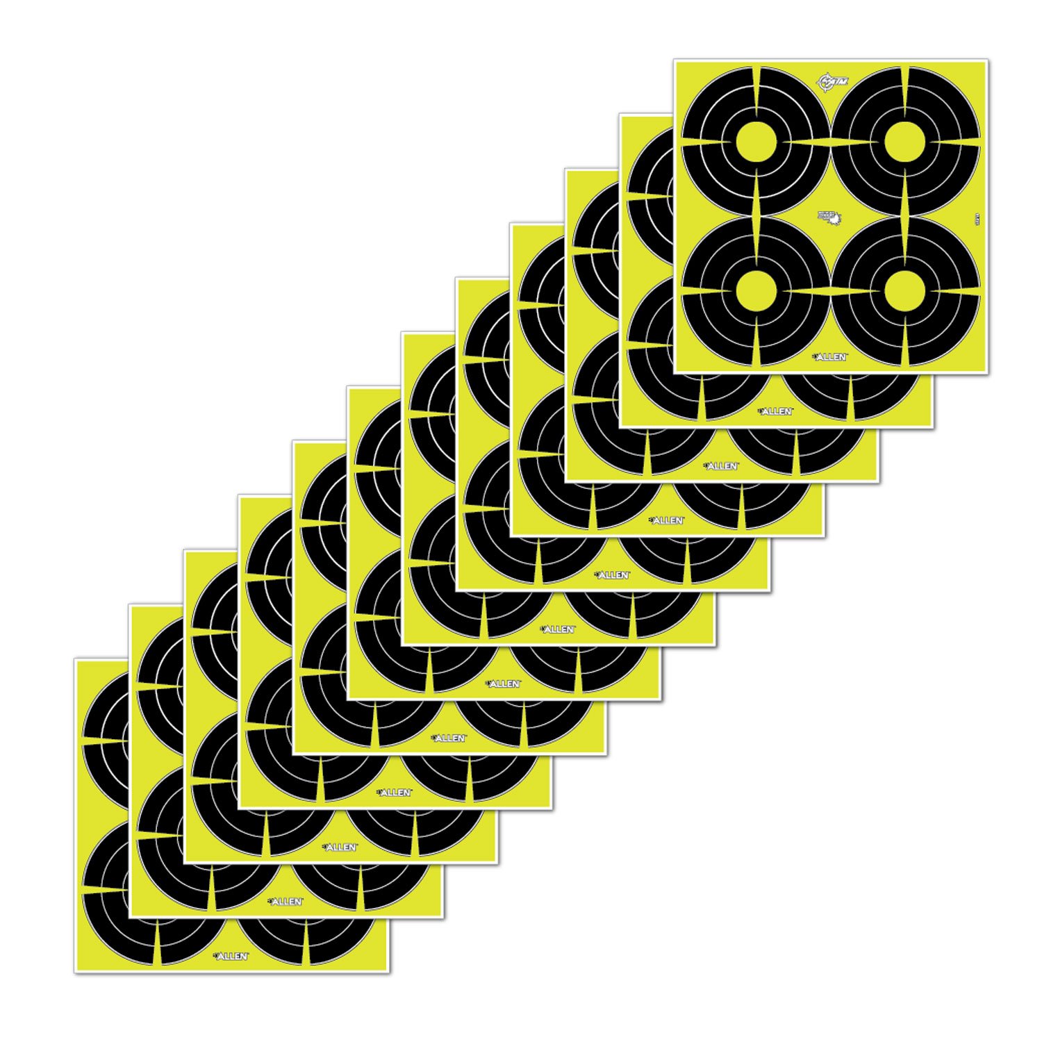 Allen EZ Aim Non-Adhesive Splash 4 Spot Target 12x12 12 Pack - Allen Company