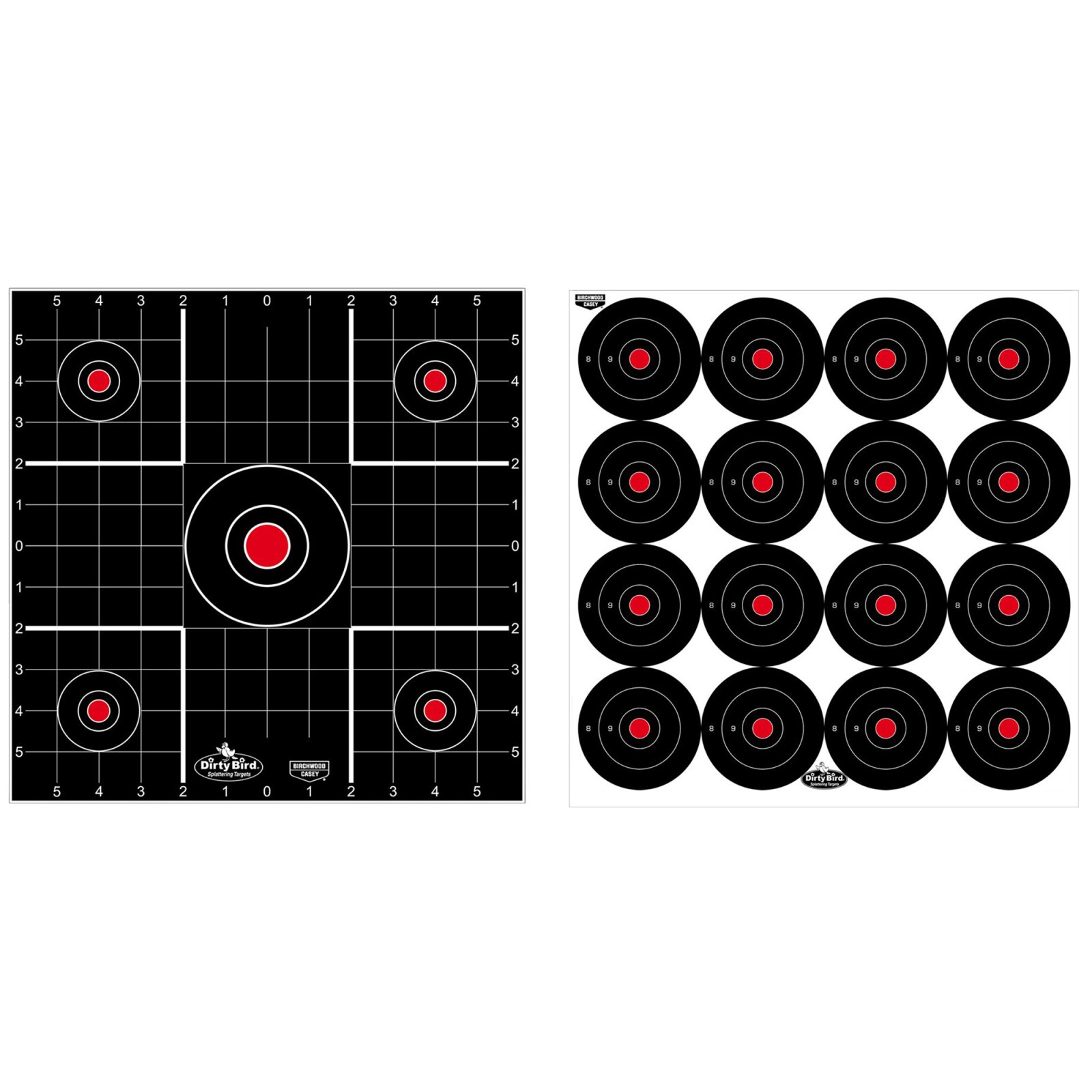 Birchwood Casey Dirty Bird 12" Combo Shooting Targets 12-Pack - Birchwood Casey