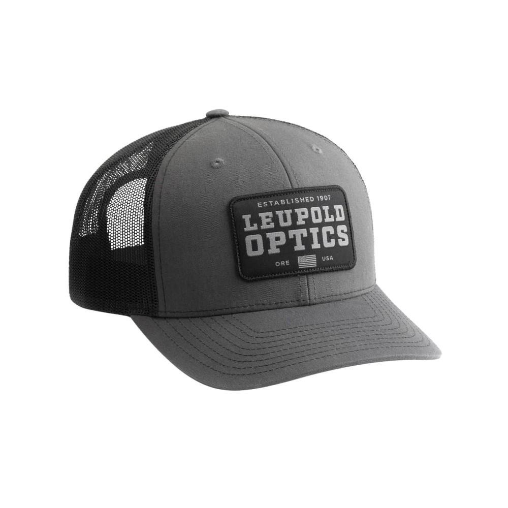 Leupold & Stevens Established 1907 Trucker Hat Grey/Black - Leupold & Stevens
