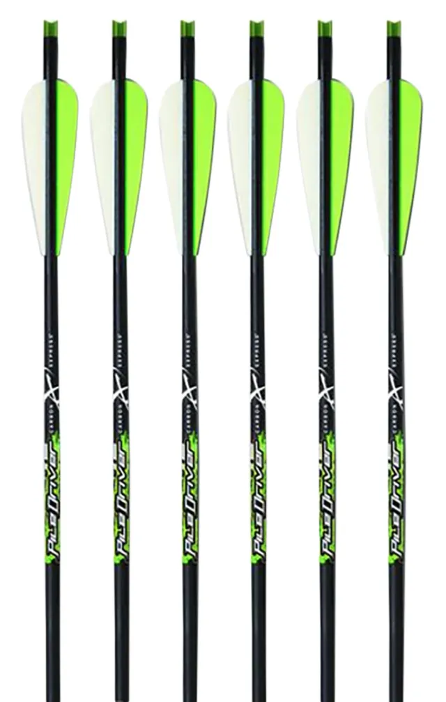 Carbon Express 52141 Piledriver Crossbolt 22 In Carbon Fiber 6 Pack - Carbon Express