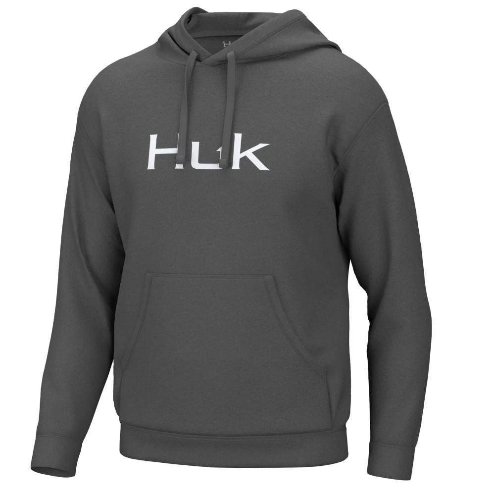 Huk H1300094-013-XXL Huk'd Up Logo Hoodie Volcanic Ash 2XL - Marolina DBA HUK