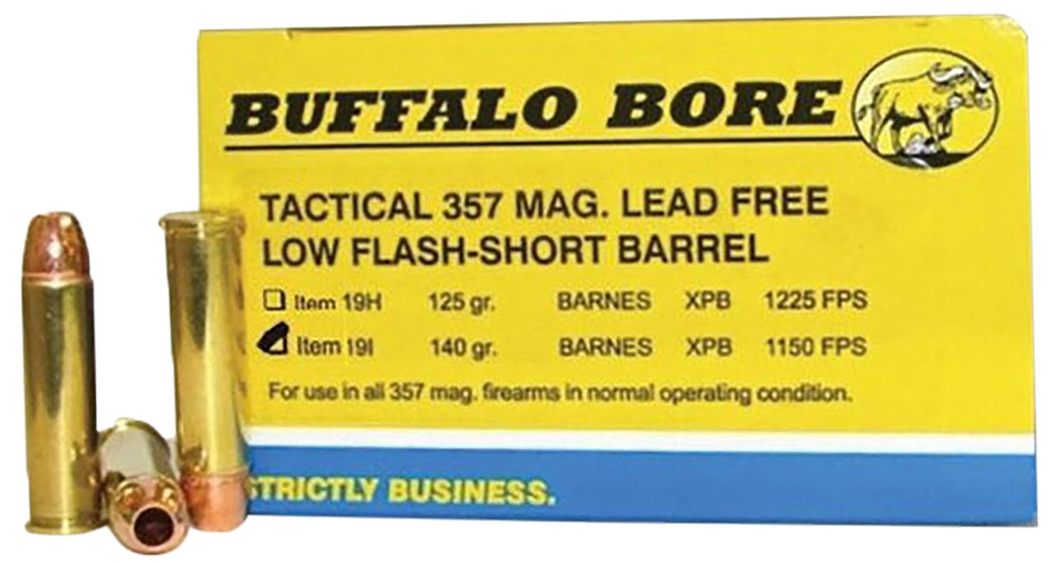 Buffalo Bore 19I20 357 Mag 140gr Barnes VOR-TX XPB Lead-Free Ammo 20/Box - BBA - 357 Mag