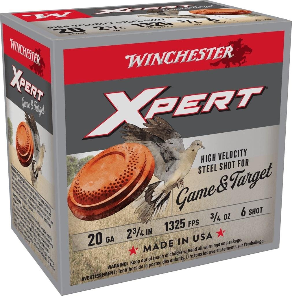 Winchester WE20GT6 20 Gauge 2.75 in 3/4 oz 6 Shot 1325 fps 25 Rounds - Winchester - 20 Gauge