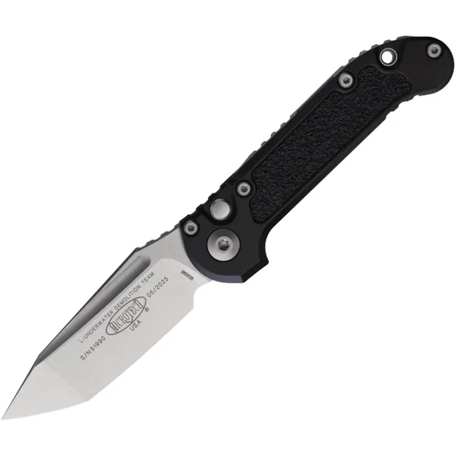 Microtech LUDT G3 3.5 In TNT T/E Stonewash Black Alu Handle - MICROTECH for sale at Iron and Lace