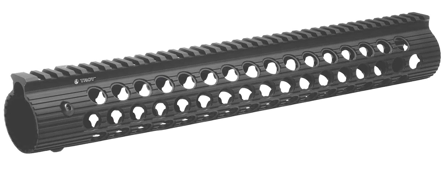Troy STRXAL115BT01 Alpha Rail Black Anodized Aluminum 15" AR-15/M16 Rail - Troy Industries