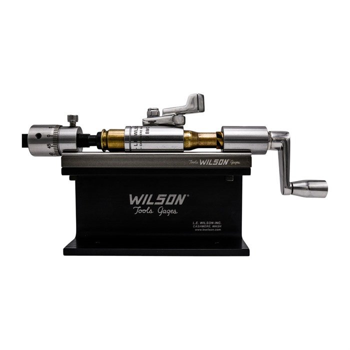 Buy Wilson Stainless Case Trimmer Kit with Micro-Adjust Stop .50 Cal wtih 50 BMG Holder Stand and Clamp TiN Cutter online