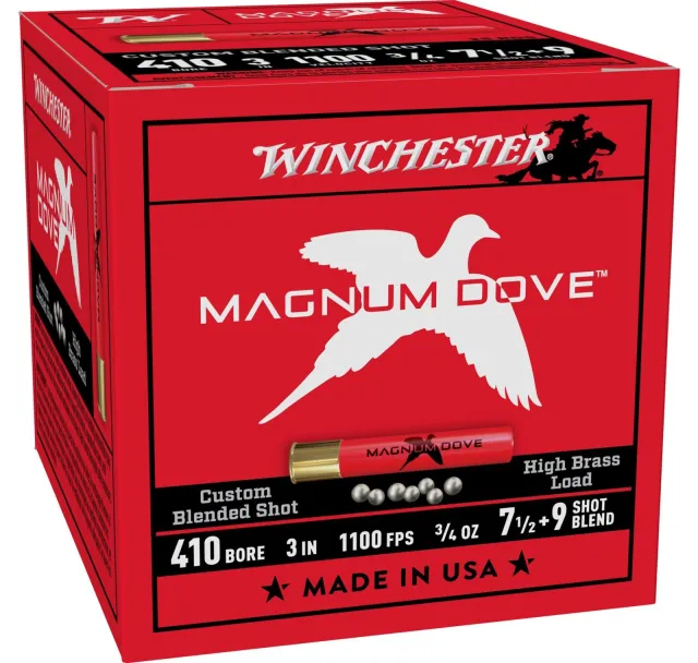 Winchester WIN MAG DOVE .410 Bore 3In #7.5-9 .75oz 25/10 - Winchester - .410 BORE