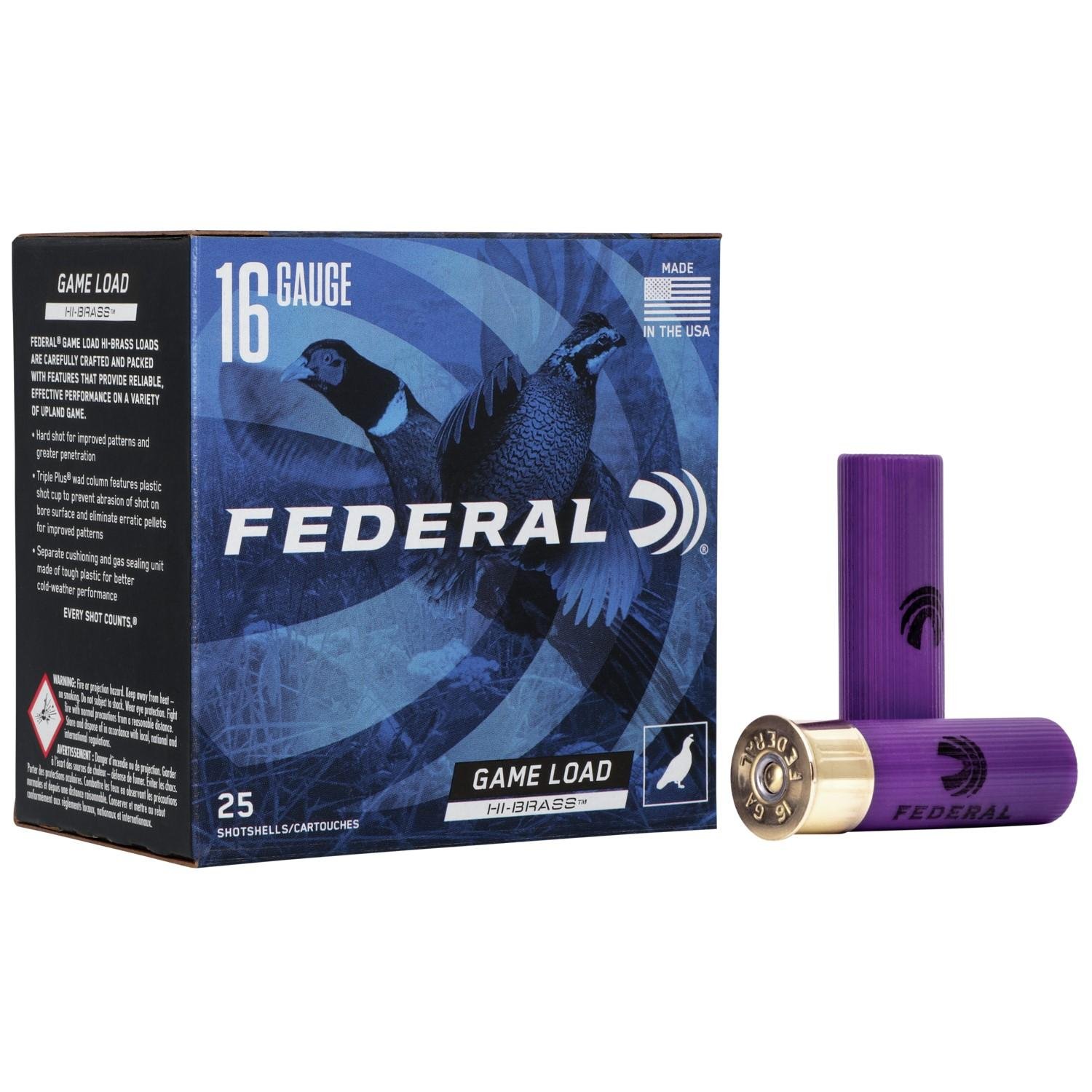 Federal Premium Ammunition H163 7.5 16 Gauge 2.75 in 1.125 oz 1295 fps 25 - Federal Premium Ammunition