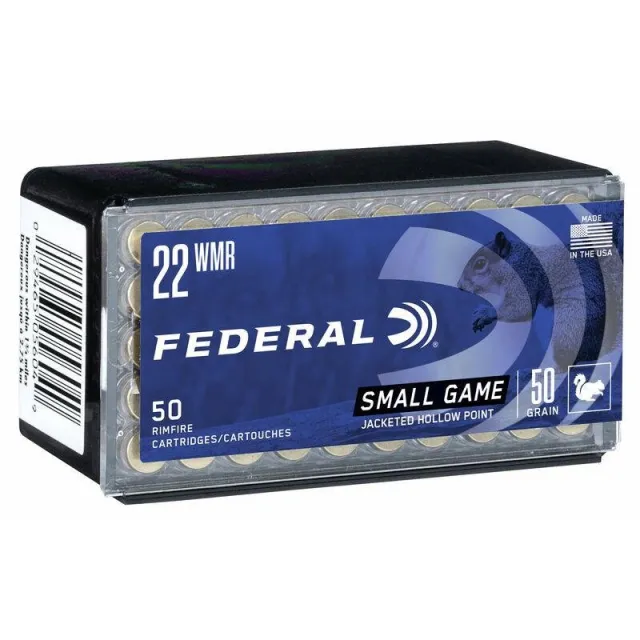 Federal 757 22 WMR 50 Grain Jacketed Hollow Point 50 Per Box - Federal Premium Ammunition - 22 WMR