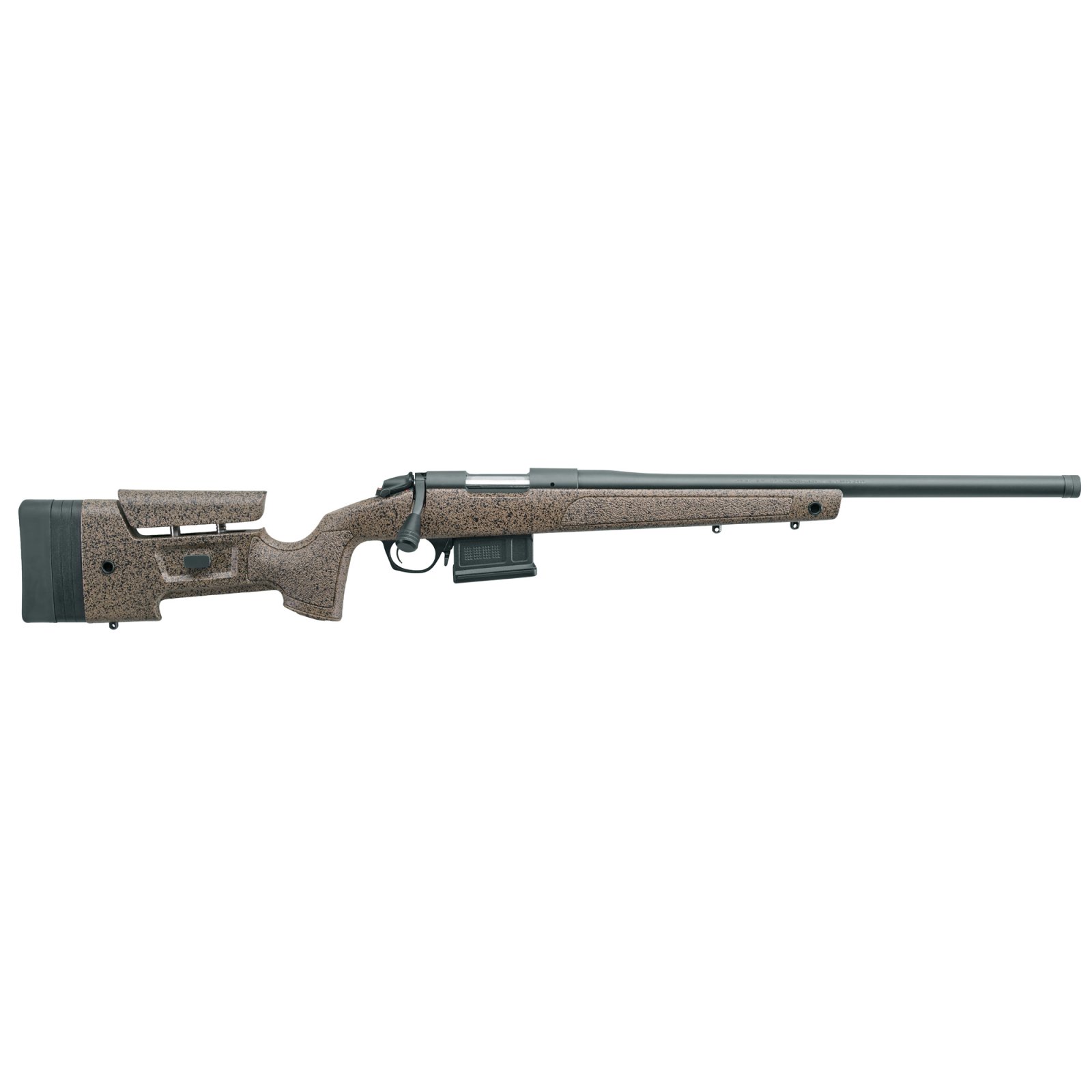 Bergara B14S352C B-14 HMR 6.5 Creedmoor 5+1 22" Threaded Barrel Graphite Black Cerakote Black Speckled Brown Stock - Bergara - 6.5 Creedmoor