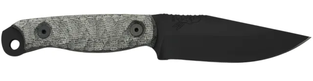 HALF FACE BLADES SCALPER S45VN 4in Black Gray Micarta - HALF_FACE_BLADES