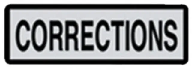 Monadnock Products Shield Decal Corrections 5In x 23In High-Visibility - Monadnock Products for sale at Smoke Wagon Firearms