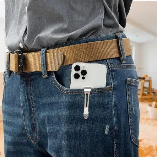 Nite-Ize HipClip Universal Pocket Clip Stainless Steel Belt Mount