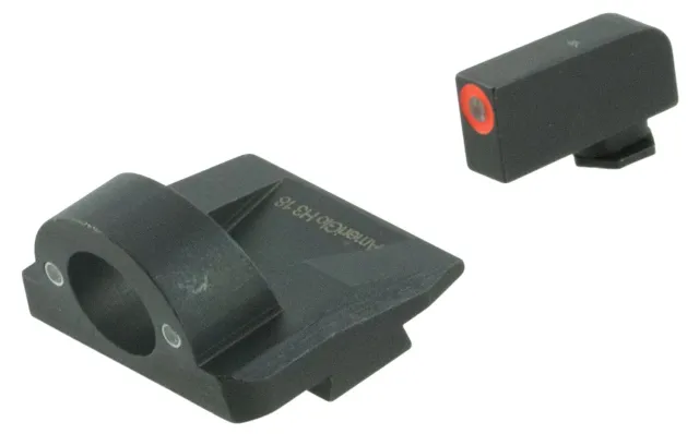 AmeriGlo GL5225 Ghost Ring Sight Set for Glock Green Tritium Orange - AMER