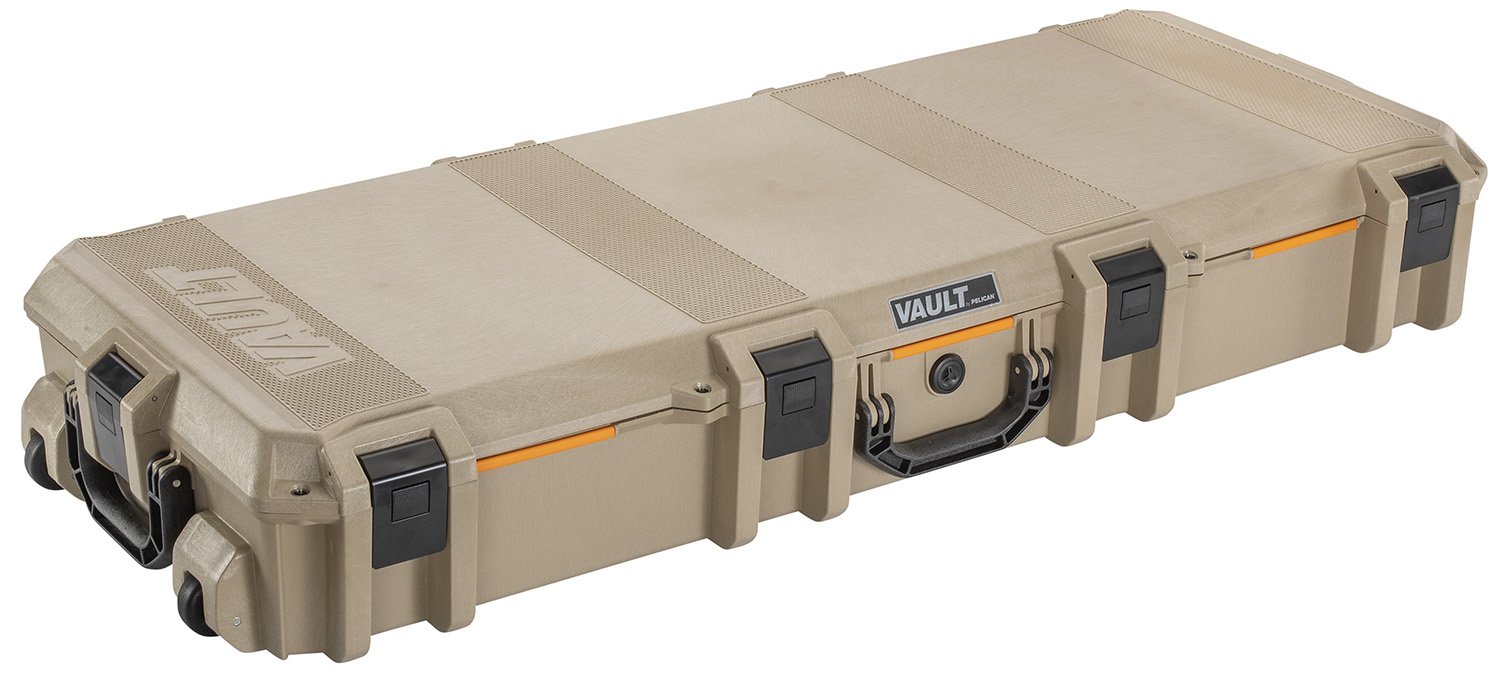 Pelican V730 Vault Tactical Rifle Case 44 In Tan High Impact Polymer - Pelican