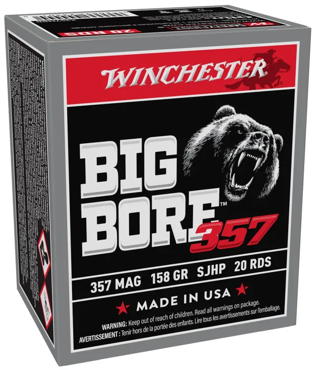 Winchester Ammo X357MBB Big Bore 357 Mag 158 gr Semi-Jacketed Hollow Point (SJHP) 20 Per Box/ 10 Cs - Winchester - 357 Mag