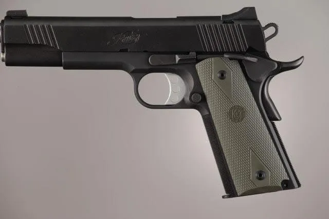 Hogue 45011 Colt Government .45 Diamond Checkered OD Green