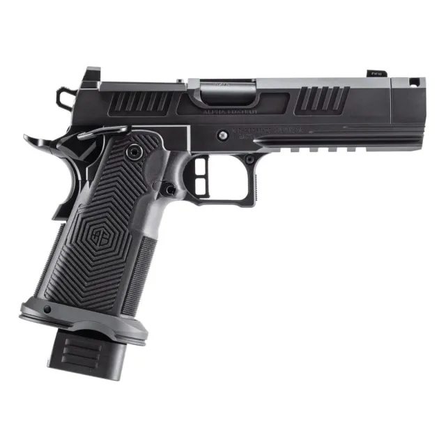 AF1911-ROMULUS 9MM 10Rd Magazine (5) 4.25 MOS Optic Cut Press In Compensated Ramped Bull Barrel DLC BLK - Alpha Foxtrot - 9mm