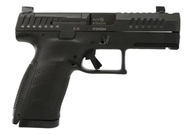CZ 01578 CZ P-10 Compact 9mm 4.02" Black Polycoat Semi-Auto Pistol - CZ-USA - 9mm Luger