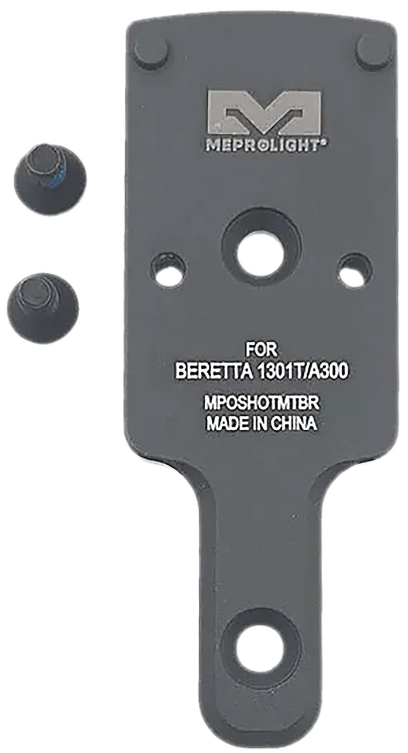 Meprolight 901141041 Optics Plate Matte Black Aluminum for Beretta 1301T/A300 - Meprolight