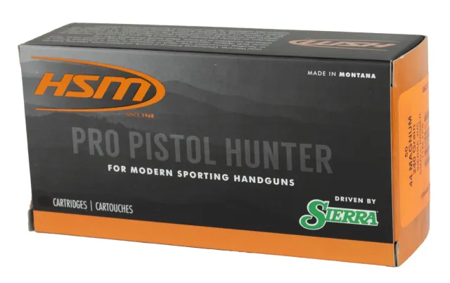 HSM Pro Pistol Hunter Ammunition 44 mag Sierra JH - HSM Ammunition - 44 Magnum