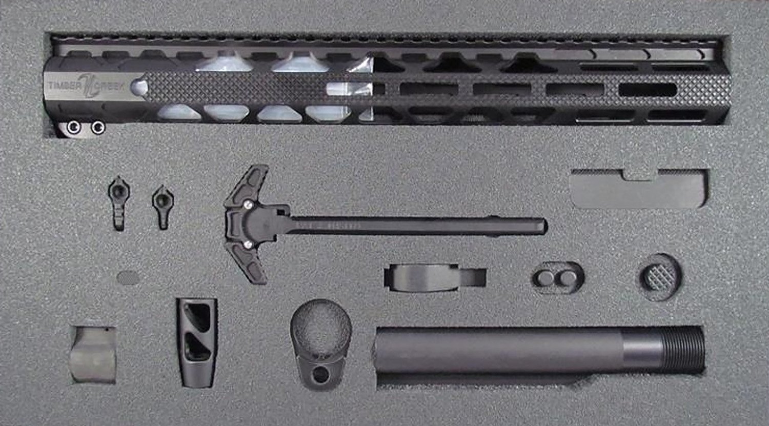 Timber Creek TCGKBL Greyman AR-15 Build Kit Type III Hard Coat Black - Timber Creek