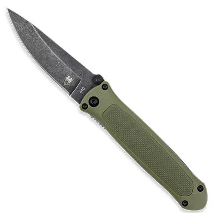 Cobratec ODGHRQS Quick Strike 3.25" Drop Plain OD Green Knife - CobraTec Knives